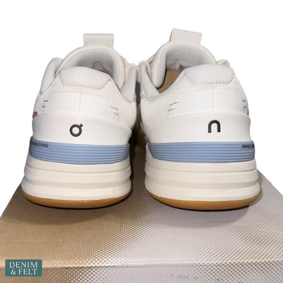 NEW On Running The Roger Pro Tennis Shoes Ivory Chambray Womens 7.5 Carbon Gym - Picture 12 of 15